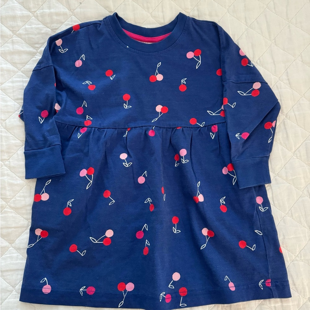 Hanna Andersson Girls Dress Cherries Size 90 3T